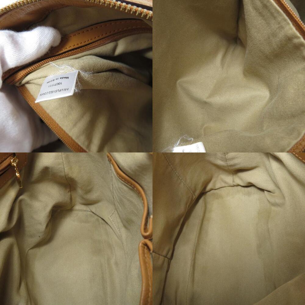 Mcm 2way Calfskin Handbag Shoulder Bag Brown Leather Brown - Picture 6 of 11